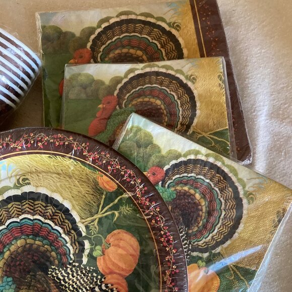 Thanksgiving Bundle Plates, Napkins & Cups - Picture 14 of 16